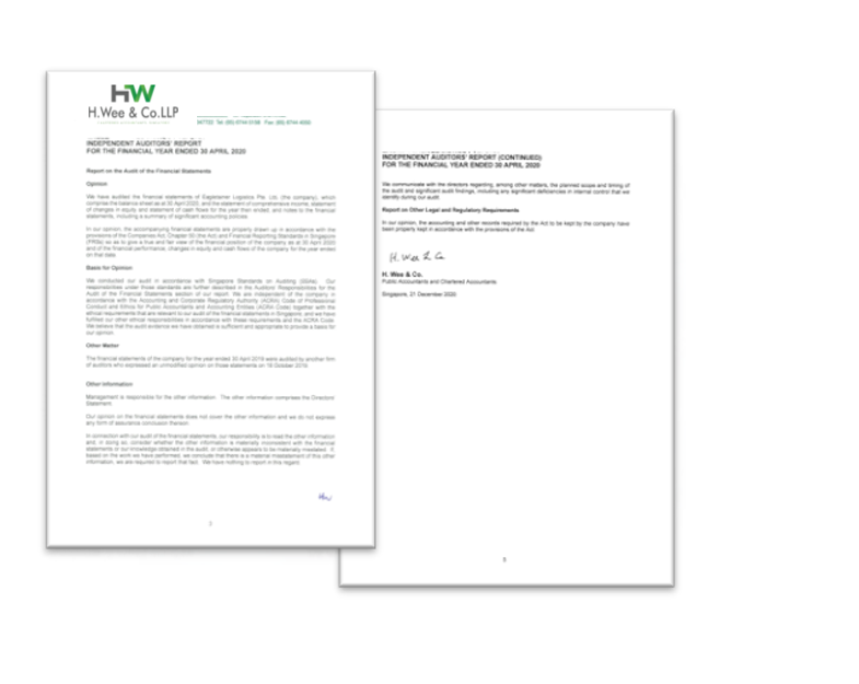 H. Wee & Co. LLP.